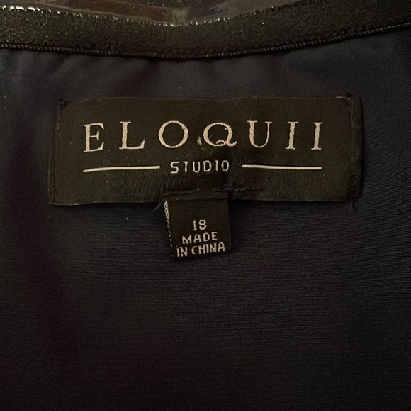 Eloquii Floral Double Peplum Strapless Cocktail Dress SZ 18 NWT - Picture 5 of 7